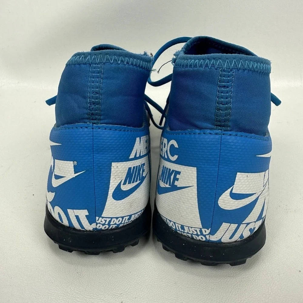 Nike Superfly Mercurial AT7980-414 Blue White Mens Size 7‎ NO INSOLES